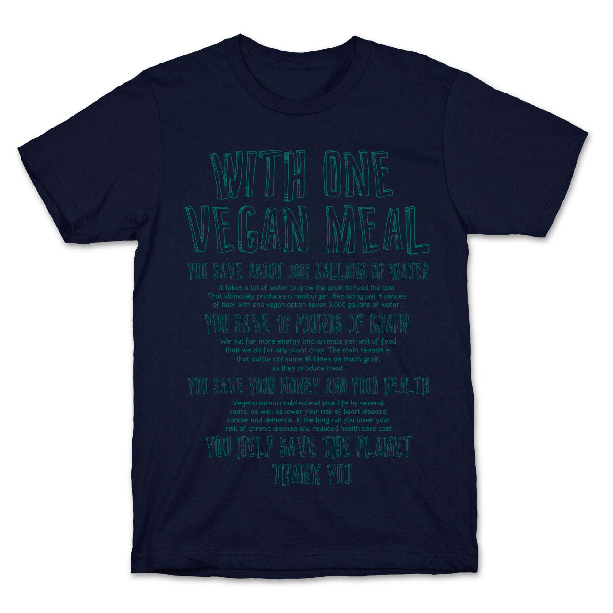With One Vegan Meal T-Shirt